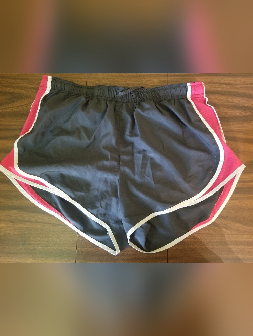 Calvin Klein Black Athletic Shorts with Pink Accents Size XL